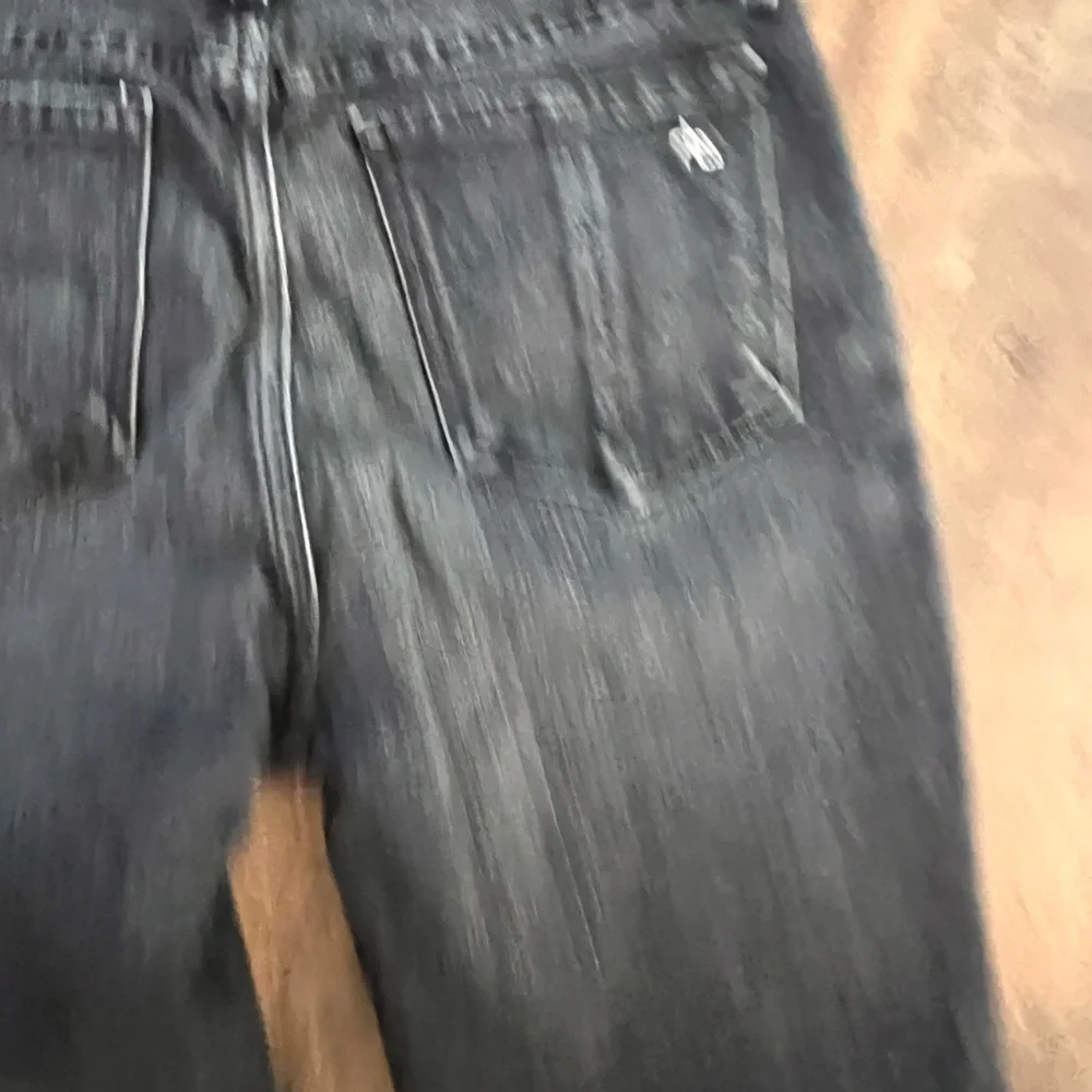 Rag & Bone Nina High-Rise Flare Jeans Black Raw Hem Size 25